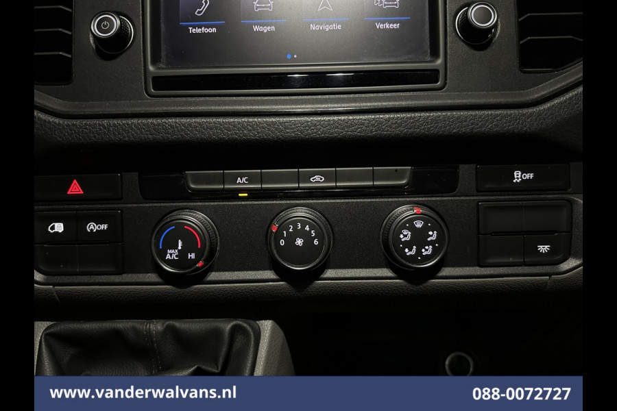 Volkswagen Crafter 2.0 TDI 140pk L3H3 L2H2 Euro6 Airco | 3000kg Trekhaak | Navigatie | Apple Carplay Android auto, Bijrijdersbank, zilver