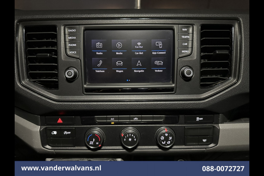 Volkswagen Crafter 2.0 TDI 140pk L3H3 L2H2 Euro6 Airco | 3000kg Trekhaak | Navigatie | Apple Carplay Android auto, Bijrijdersbank, zilver