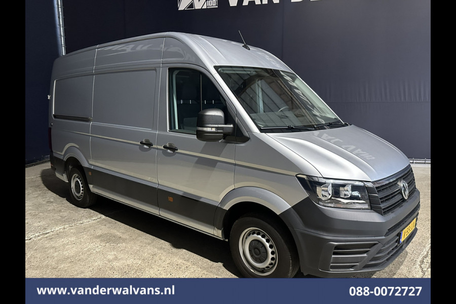 Volkswagen Crafter 2.0 TDI 140pk L3H3 L2H2 Euro6 Airco | 3000kg Trekhaak | Navigatie | Apple Carplay Android auto, Bijrijdersbank, zilver