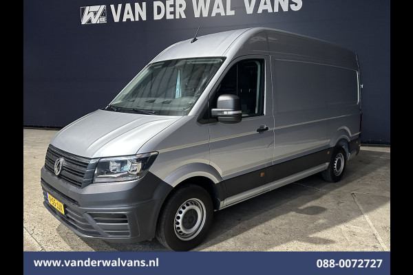 Volkswagen Crafter 2.0 TDI 140pk L3H3 L2H2 Euro6 Airco | 3000kg Trekhaak | Navigatie | Apple Carplay Android auto, Bijrijdersbank, zilver