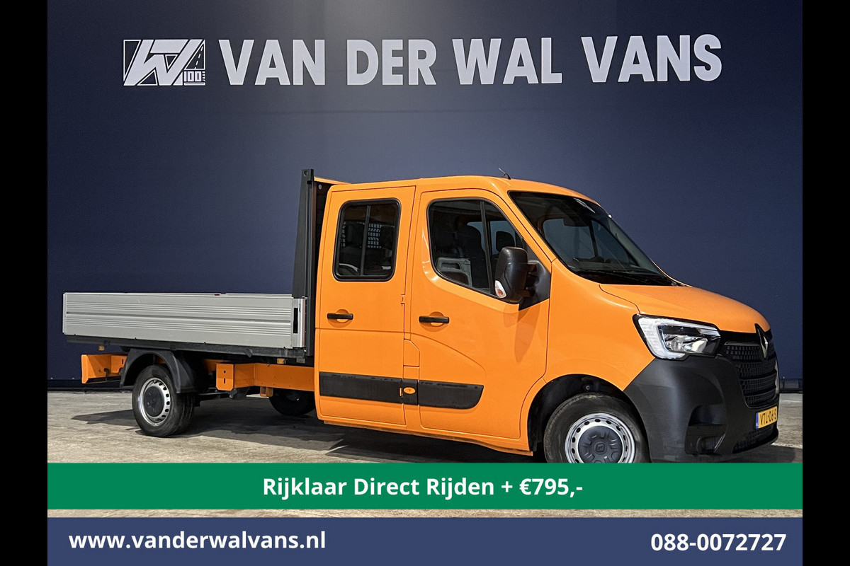 Renault Master 2.3 dCi 135pk *Rijklaar Direct Rijden* Pick up Open laadbak Dubbele cabine Euro6 Airco | 7-Zits | 2500kg Trekhaak Bluetooth-telefoonvoorbereiding Renault Master 2.3 dCi 135pk *Rijklaar Direct Rijden* Pick up Open laadbak Dubbele cabine Euro6 Airco | 7-Zits | 2500kg Trekhaak Bluetooth-telefoonvoorbereiding