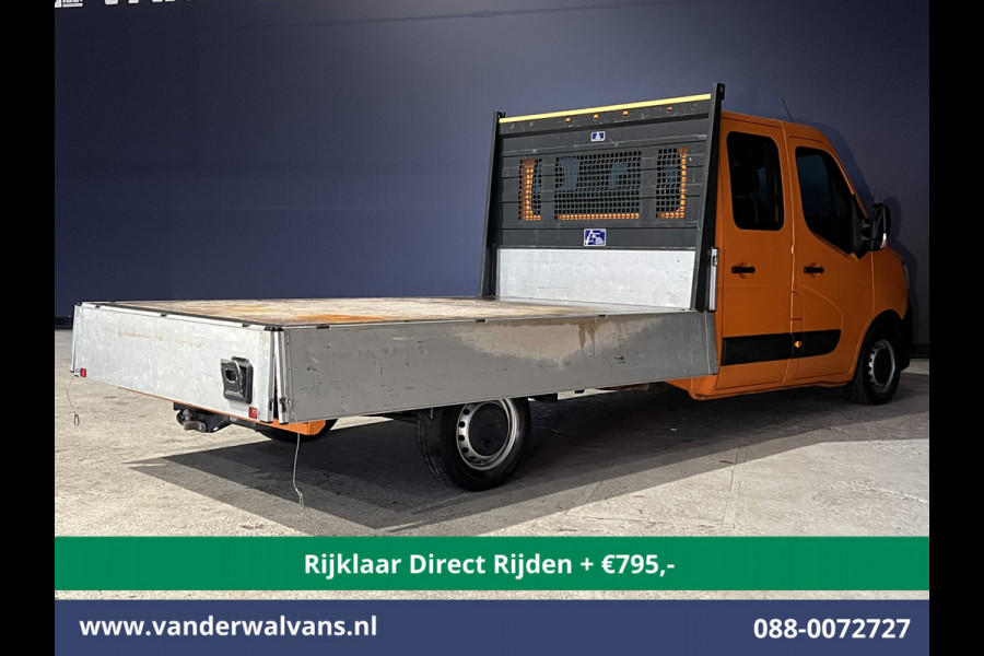 Renault Master 2.3 dCi 135pk *Rijklaar Direct Rijden* Pick up Open laadbak Dubbele cabine Euro6 Airco | 7-Zits | 2500kg Trekhaak Bluetooth-telefoonvoorbereiding