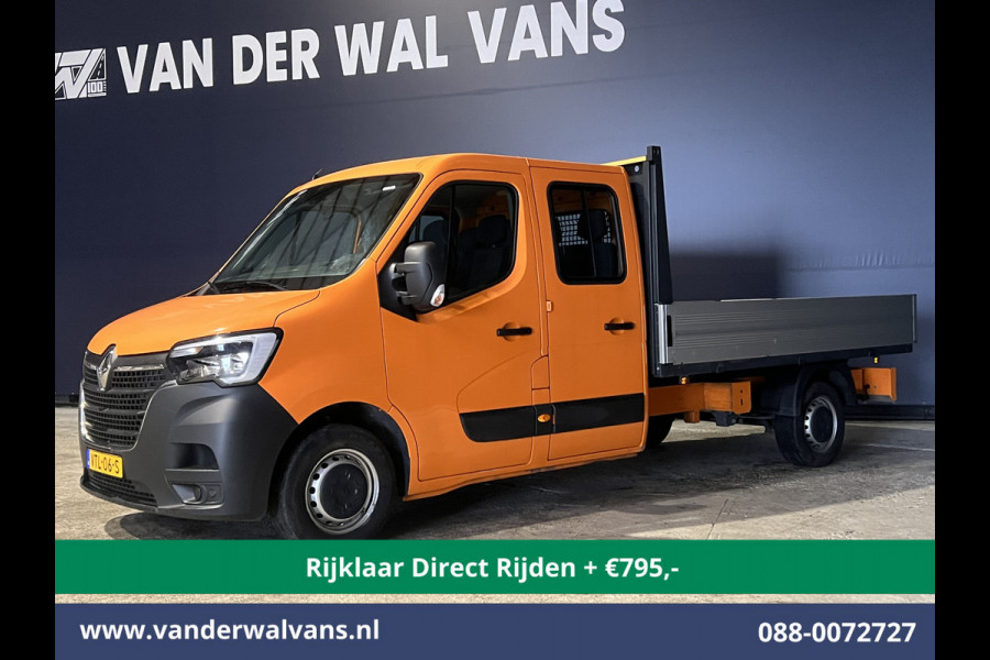 Renault Master 2.3 dCi 135pk *Rijklaar Direct Rijden* Pick up Open laadbak Dubbele cabine Euro6 Airco | 7-Zits | 2500kg Trekhaak Bluetooth-telefoonvoorbereiding