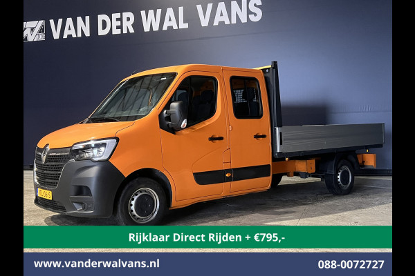Renault Master 2.3 dCi 135pk *Rijklaar Direct Rijden* Pick up Open laadbak Dubbele cabine Euro6 Airco | 7-Zits | 2500kg Trekhaak Bluetooth-telefoonvoorbereiding