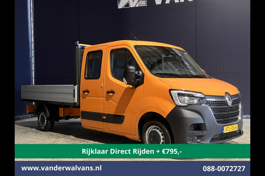 Renault Master 2.3 dCi 135pk *Rijklaar Direct Rijden* Pick up Open laadbak Dubbele cabine Euro6 Airco | 7-Zits | 2500kg Trekhaak Bluetooth-telefoonvoorbereiding