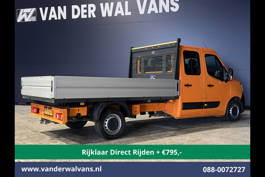 Renault Master 2.3 dCi 135pk *Rijklaar Direct Rijden* Pick up Open laadbak Dubbele cabine Euro6 Airco | 7-Zits | 2500kg Trekhaak Bluetooth-telefoonvoorbereiding