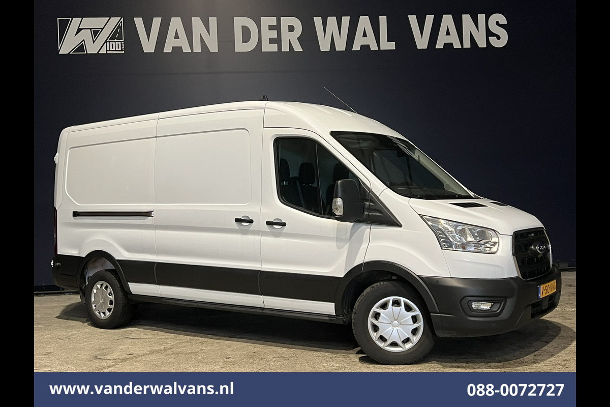 Ford Transit 2.0 TDCI 131pk L3H2 Euro6 # Airco | Camera | Navigatie | Cruisecontrol | Apple Carplay | Stoelverwarming Android Auto, Verwarmde voorruit, Parkeersensoren, Bijrijdersbank