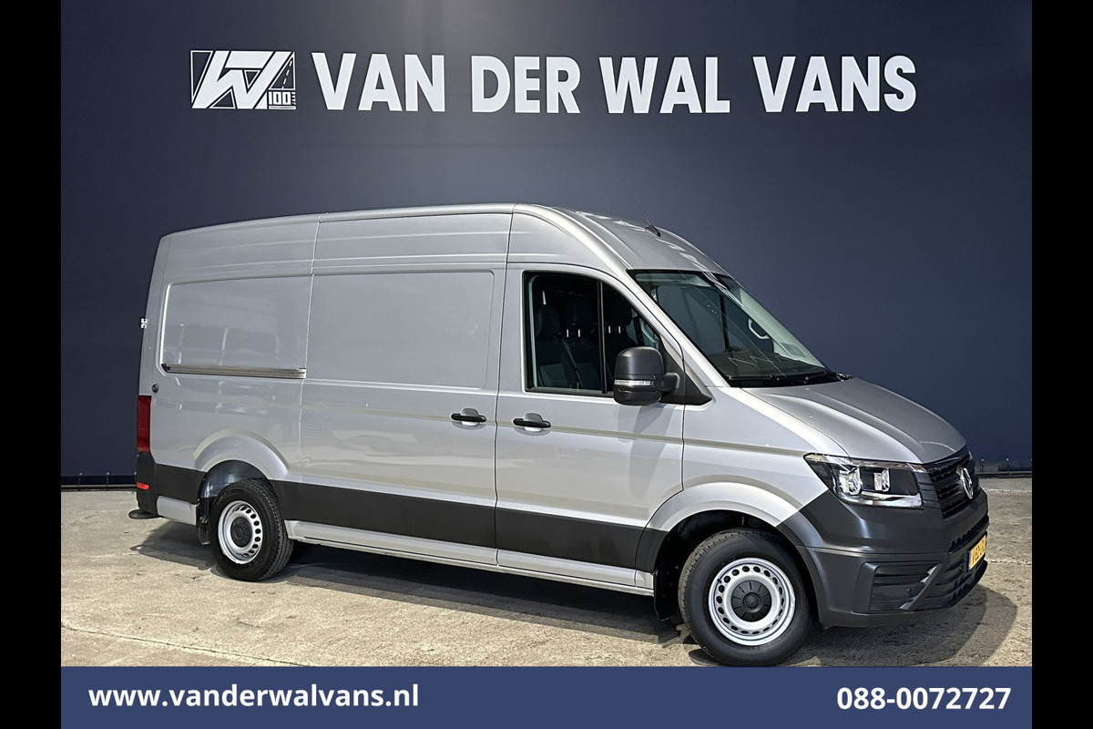 Volkswagen Crafter 2.0 TDI 140 pk L3H3 L2H2 Euro6 Airco | Camera | Cruisecontrol | Apple Carplay Android Auto, Chauffeursstoel, Parkeersensoren, Bijrijdersbank, 3000kg Trekvermogen, zilver
