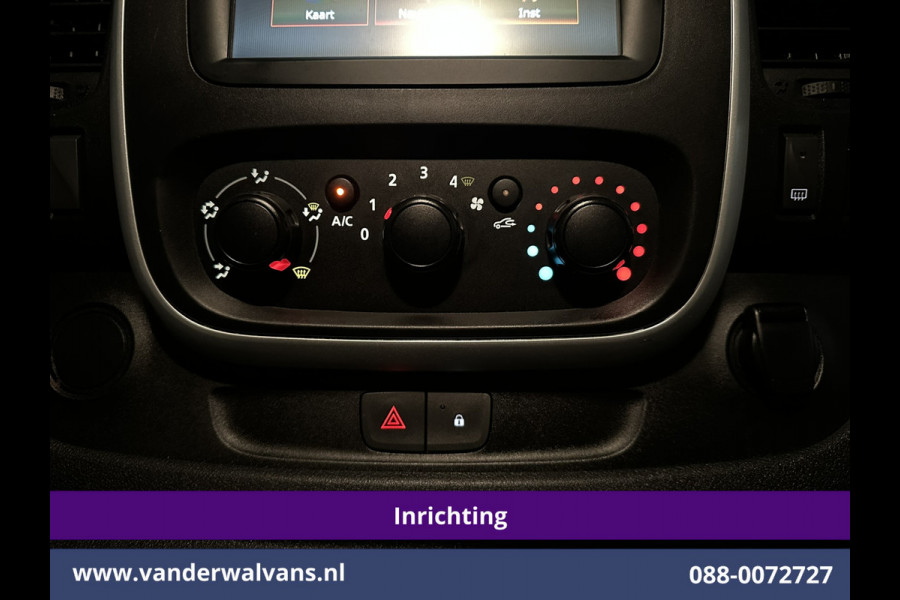Renault Trafic 1.6 dCi L1H1 inrichting Euro6 Airco | Navigatie | Cruisecontrol | Trekhaak Parkeersensoren, Bijrijdersbank