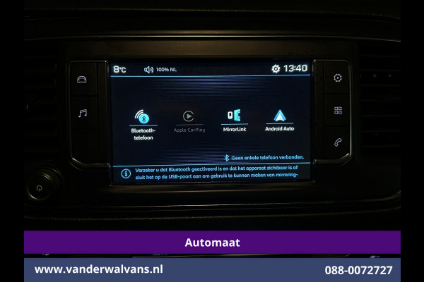 Peugeot Expert 1.6 BlueHDI Automaat L2H1 Euro6 Airco | 2x zijdeur | Trekhaak | Camera | Apple Carplay | Android Auto Cruisecontrol, Parkeersensoren, Stoelverwarming, Bijrijdersbank