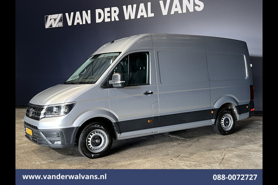Volkswagen Crafter 2.0 TDI 141pk L3H3 L2H2 Euro6 Airco | Camera | Apple Carplay | Android Auto Parkeersensoren, Bijrijdersbank, 3000kg trekvermogen, zilver