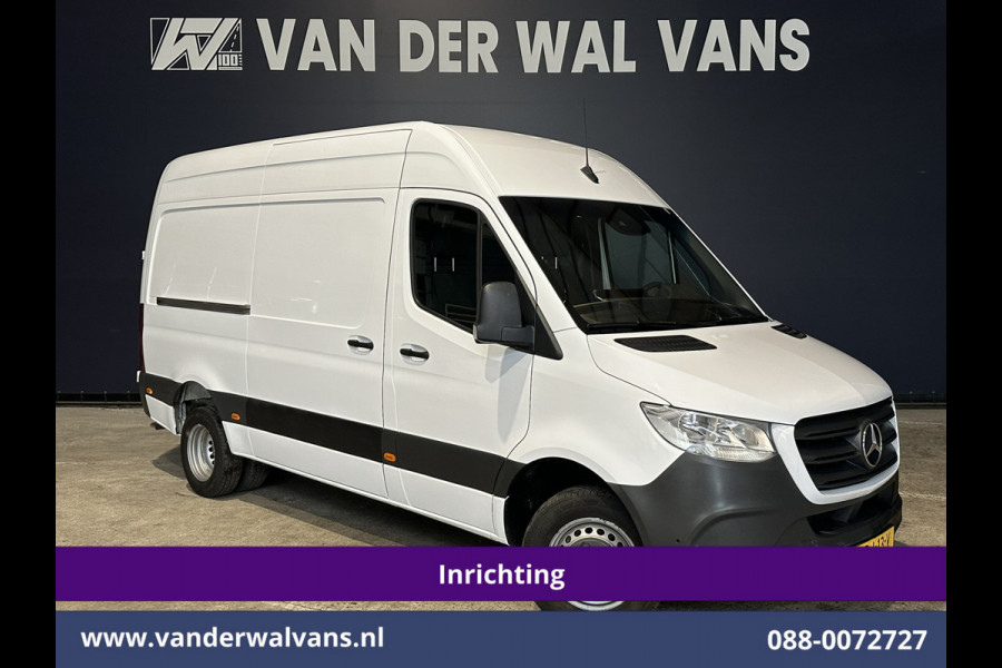 Mercedes-Benz Sprinter 516 CDI 163pk 3500kg Trekhaak L2H2 Dubbel Lucht Inrichting Euro6 Airco | Camera | Apple Carplay Cruisecontrol, Android Auto, Parkeersensoren
