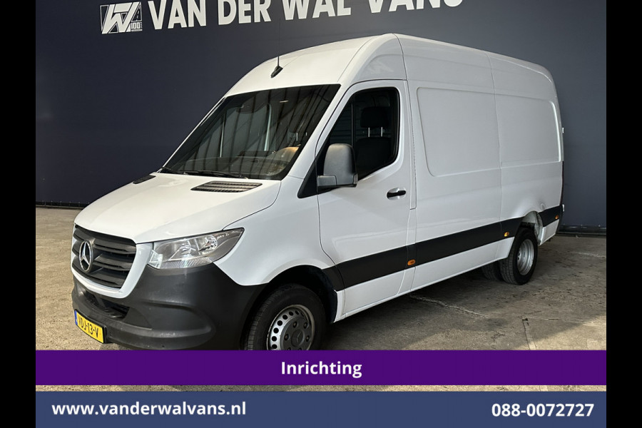 Mercedes-Benz Sprinter 516 CDI 163pk 3500kg Trekhaak L2H2 Dubbel Lucht Inrichting Euro6 Airco | Camera | Apple Carplay Cruisecontrol, Android Auto, Parkeersensoren