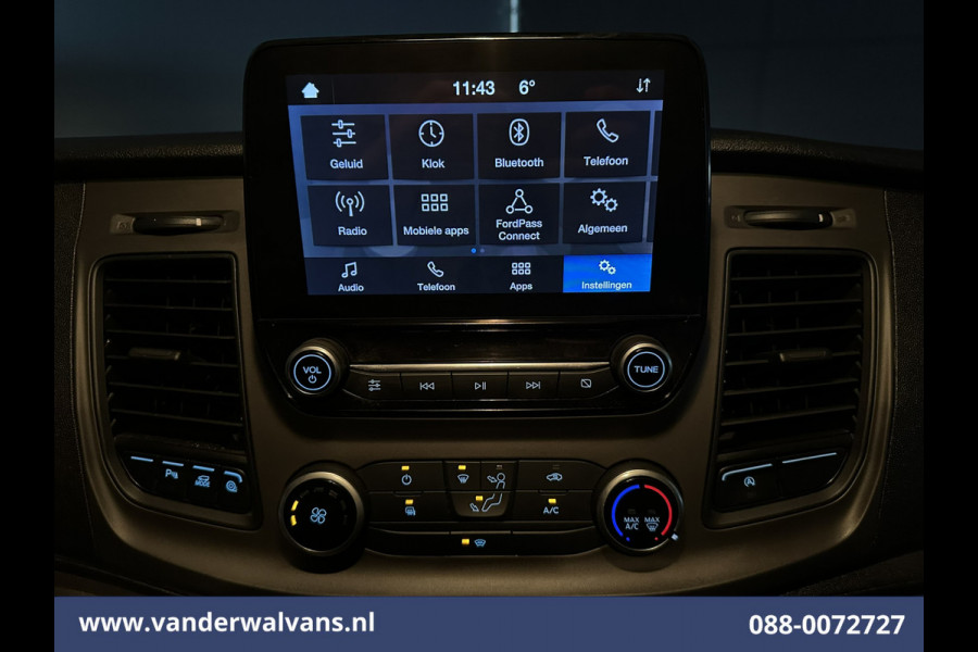 Ford Transit Custom 2.0 TDCI L1H1 Euro6 Airco | Camera | LED | Android Auto | Cruisecontrol | Verwarmde voorruit Parkeersensoren, Bijrijdersbank, 2500kg trekvermogen