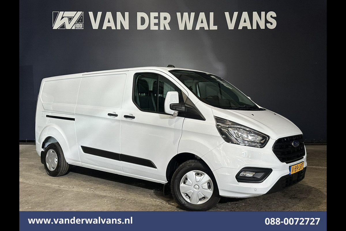 Ford Transit Custom 2.0 TDCI 130pk L2H1 Euro6 Airco | LED | Cruisecontrol | Verwarmde voorruit | 2800kg trekvermogen Parkeersensoren, Bijrijdersbank,