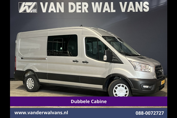 Ford Transit 2.0 TDCI 131pk L3H2 Dubbele Cabine Euro6 Airco | 6-Zits | LED | 2500kg Trekhaak | Cruisecontrol Verwarmde voorruit, Parkeersensoren