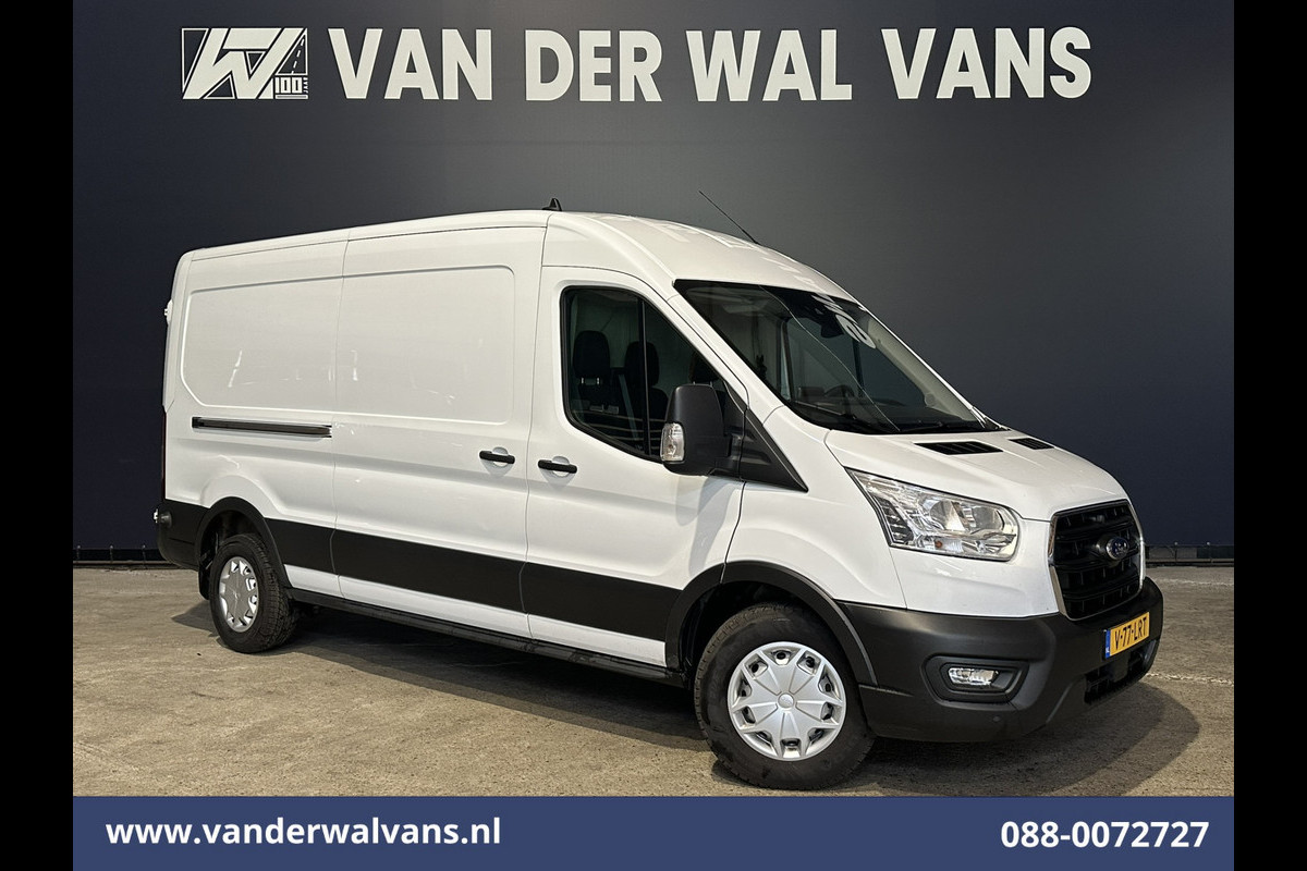Ford Transit 2.0 TDCI 130 pk L3H2 Euro6 Airco | Camera | Navigatie | Android Auto | Cruisecontrol | Parkeersensoren Stoelverwarming, Verwarmde voorruit, Elektrisch verstelbare bestuurdersstoel, Bijrijdersbank