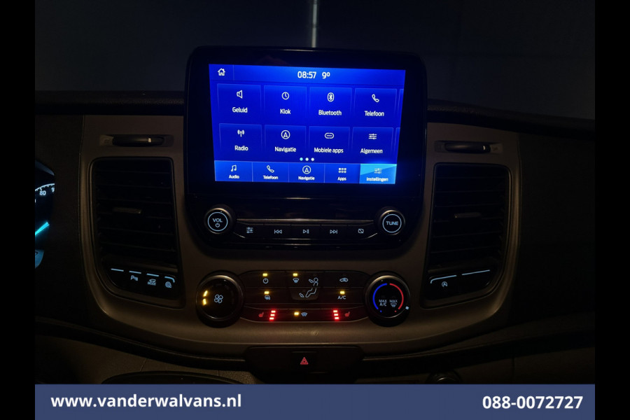 Ford Transit 2.0 TDCI 130 pk L3H2 Euro6 Airco | Camera | Navigatie | Android Auto | Cruisecontrol | Parkeersensoren Stoelverwarming, Verwarmde voorruit, Elektrisch verstelbare bestuurdersstoel, Bijrijdersbank