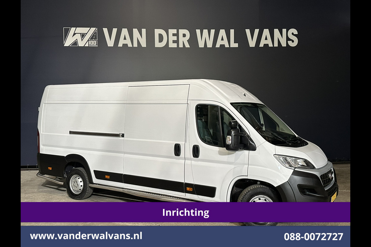 Fiat Ducato 3.0 NP 136 pk L4H2 Post NL inrichting Euro6 Airco | Camera | Navigatie | Sidebars | 270 Graden achterdeuren Schappen, Doorloopdeur