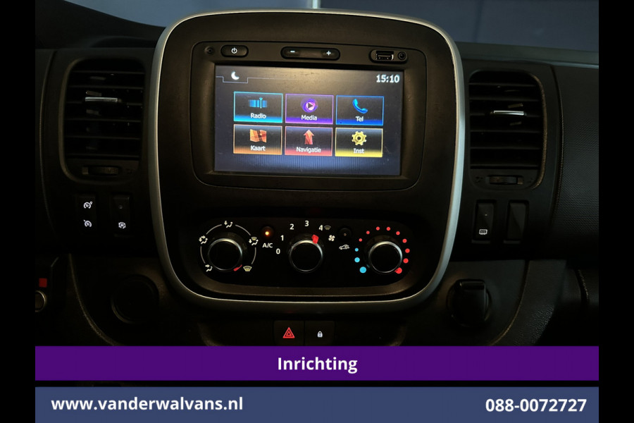 Renault Trafic 1.6 dCi L1H1 inrichting Euro6 Airco | Trekhaak | Navigatie | Cruisecontrol | LED | Parkeersensoren Bijrijdersbank