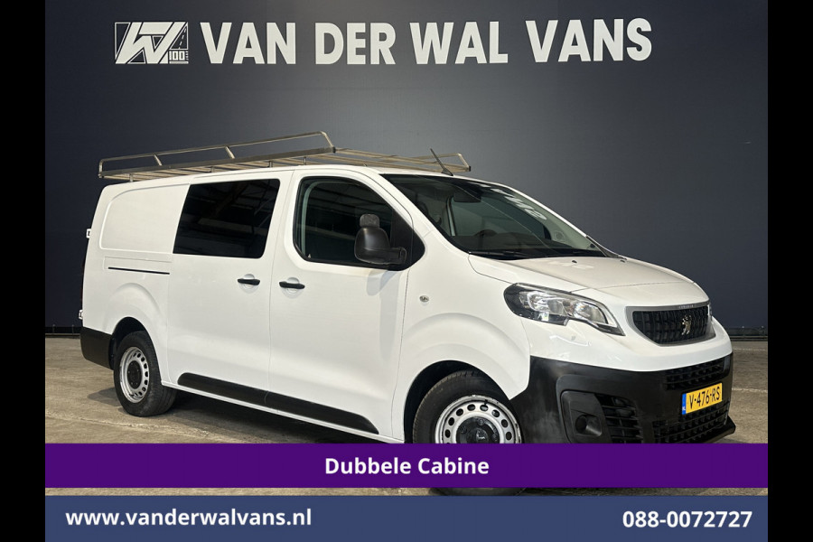 Peugeot Expert 2.0 BlueHDI 123pk L3H1 Dubbele Cabine Euro6 Airco | Imperiaal | Navigatie | 5-Zits Apple CarPlay, Android Auto, Cruisecontrol, Parkeersensoren, 2500kg trekvermogen