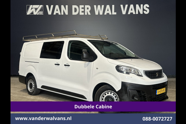 Peugeot Expert 2.0 BlueHDI 123pk L3H1 Dubbele Cabine Euro6 Airco | Imperiaal | Navigatie | 5-Zits Apple CarPlay, Android Auto, Cruisecontrol, Parkeersensoren, 2500kg trekvermogen