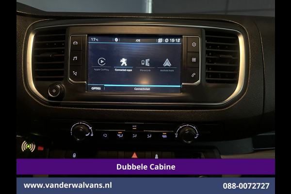 Peugeot Expert 2.0 BlueHDI 123pk L3H1 Dubbele Cabine Euro6 Airco | Imperiaal | Navigatie | 5-Zits Apple CarPlay, Android Auto, Cruisecontrol, Parkeersensoren, 2500kg trekvermogen