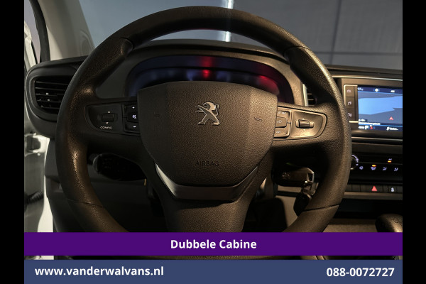 Peugeot Expert 2.0 BlueHDI 123pk L3H1 Dubbele Cabine Euro6 Airco | Imperiaal | Navigatie | 5-Zits Apple CarPlay, Android Auto, Cruisecontrol, Parkeersensoren, 2500kg trekvermogen