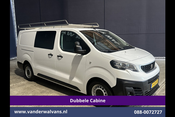 Peugeot Expert 2.0 BlueHDI 123pk L3H1 Dubbele Cabine Euro6 Airco | Imperiaal | Navigatie | 5-Zits Apple CarPlay, Android Auto, Cruisecontrol, Parkeersensoren, 2500kg trekvermogen