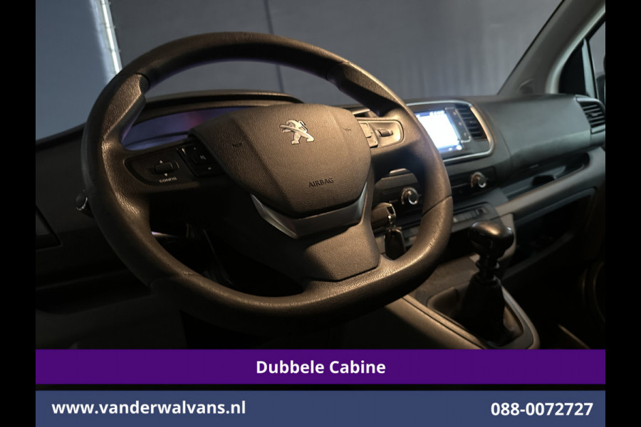 Peugeot Expert 2.0 BlueHDI 123pk L3H1 Dubbele Cabine Euro6 Airco | Imperiaal | Navigatie | 5-Zits Apple CarPlay, Android Auto, Cruisecontrol, Parkeersensoren, 2500kg trekvermogen