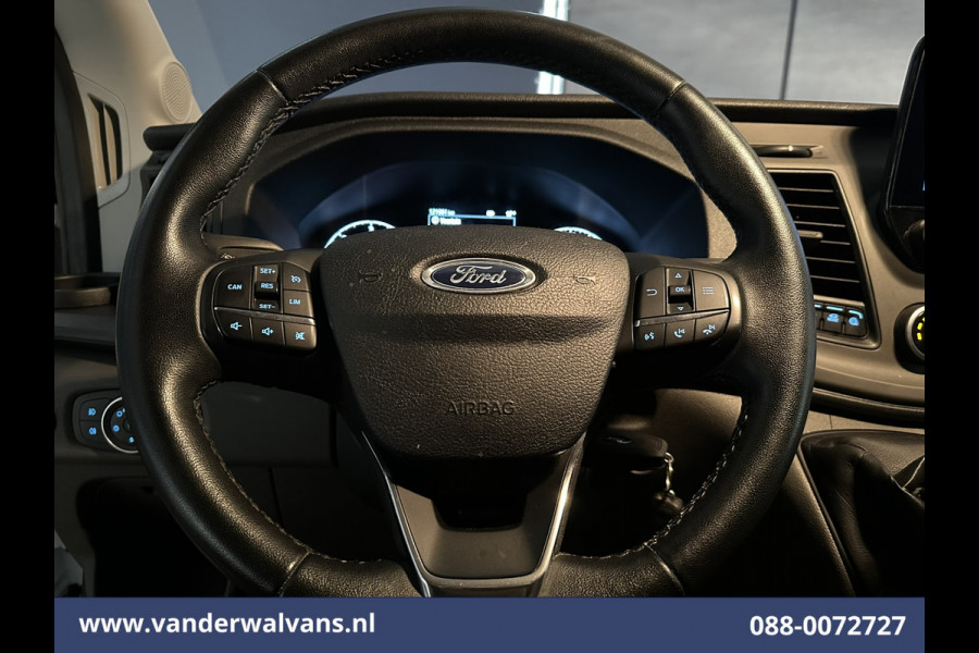 Ford Transit 2.0 TDCI 131pk L3H2 Euro6 Airco | Apple Carplay | Camera | Navigatie | Stoelverwarming| Cruisecontrol Parkeersensoren, Android Auto, Verwarmde voorruit, Bijrijdersbank