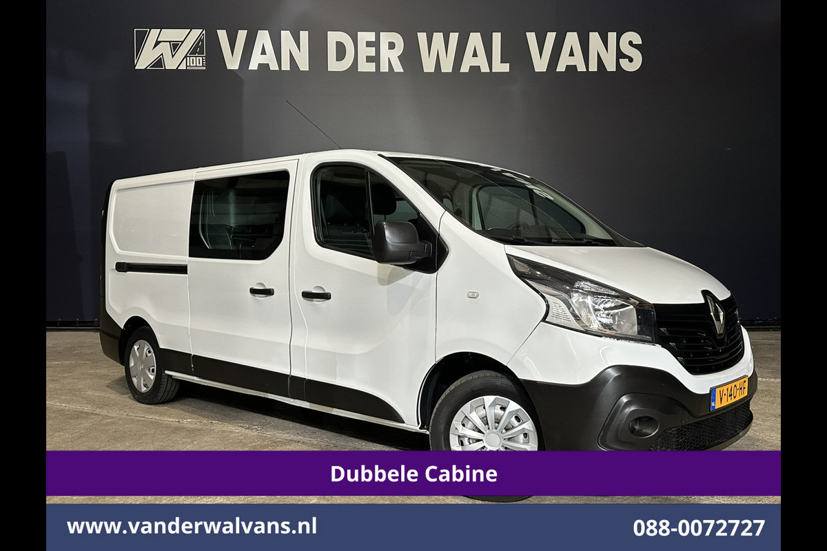 Renault Trafic 1.6 dCi L2H1 Dubbele cabine Euro6 Airco | 6-Zits | Navigatie | Cruisecontrol | Trekhaak | Parkeersensoren Bluetooth telefoonvoorbereiding