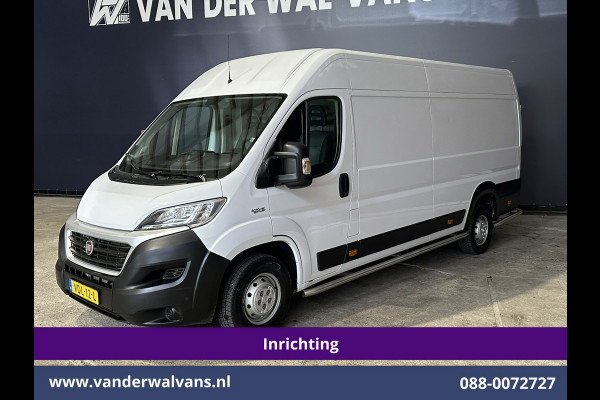 Fiat Ducato 3.0 NP 136pk L4H2 Post NL inrichting Euro6 Airco | Camera | Sidebars | 270 graden achterdeuren, schappen, doorloopdeur