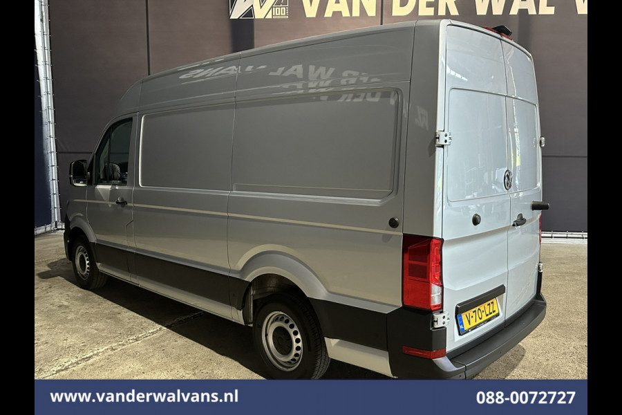 Volkswagen Crafter 2.0 TDI 141pk L3H3 L2H2 Euro6 Airco | Camera | Navigatie | Android Auto | Stoelverwarming Parkeersensoren, Bijrijdersbank, 3000kg trekvermogen, zilver