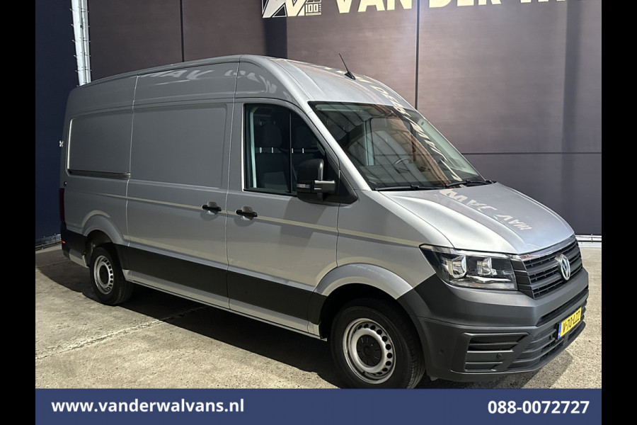 Volkswagen Crafter 2.0 TDI 141pk L3H3 L2H2 Euro6 Airco | Camera | Navigatie | Android Auto | Stoelverwarming Parkeersensoren, Bijrijdersbank, 3000kg trekvermogen, zilver