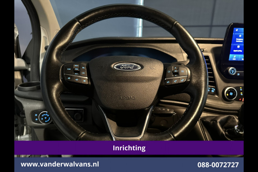 Ford Transit Custom 2.0 TDCI 131pk L1H1 Inrichting Euro6 Airco | Camera | Navigatie | LED | Apple Carplay Cruisecontrol, Stoelverwarming, Verwarmde voorruit, Parkeersensoren, Bijrijdersbank, 2500kg trekvermogen