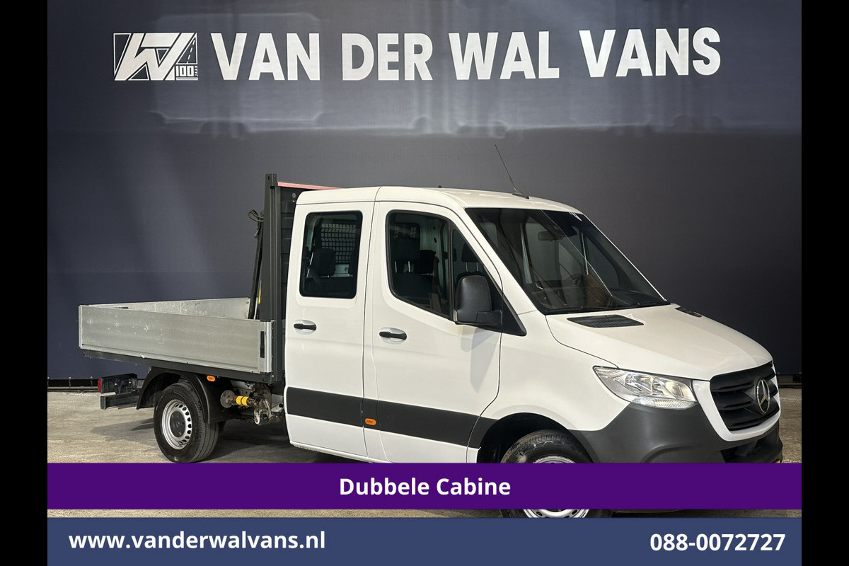 Mercedes-Benz Sprinter 314 CDI 143pk Pick-Up Open Laadbak 1000kg Kraan Dubbele Cabine Euro6 Airco | 3500kg Trekhaak | 6-Zits Apple Carplay, Android Auto, Cruisecontrol Mercedes-Benz Sprinter 314 CDI 143pk Pick-Up Open Laadbak 1000kg Kraan Dubbele Cabine Euro6 Airco | 3500kg Trekhaak | 6-Zits Apple Carplay, Android Auto, Cruisecontrol