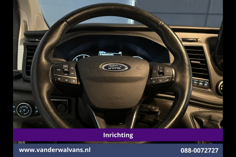Ford Transit Custom 2.0 TDCI 131pk L1H1 Inrichting Euro6 Airco | Navigatie | Android Auto | LED Cruisecontrol, Stoelverwarming, Verwarmde voorruit, Parkeersensoren, Bijrijdersbank