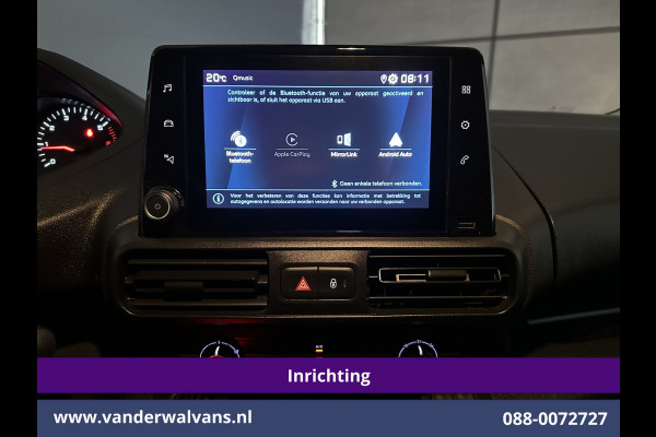 Peugeot Partner 1.5 BlueHDI 102pk L1H1 inrichting Euro6 Airco | Apple Carplay | Cruisecontrol Parkeersensoren, Android auto, zijdeur