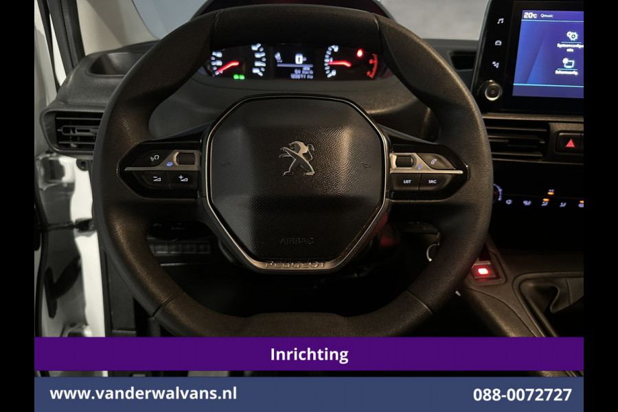 Peugeot Partner 1.5 BlueHDI 102pk L1H1 inrichting Euro6 Airco | Apple Carplay | Cruisecontrol Parkeersensoren, Android auto, zijdeur
