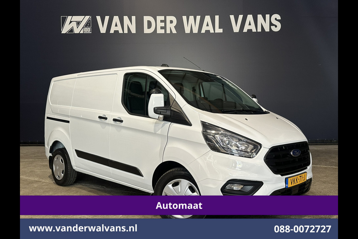 Ford Transit Custom 2.0 TDCI 130pk Automaat L1H1 Euro6 Airco | Camera | Trekhaak | Android Carplay | Cruisecontrol Parkeersensoren, bijrijdersbank, verwarmde voorruit, LED