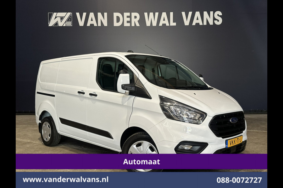 Ford Transit Custom 2.0 TDCI 130pk Automaat L1H1 Euro6 Airco | Camera | Trekhaak | Android Carplay | Cruisecontrol Parkeersensoren, bijrijdersbank, verwarmde voorruit, LED