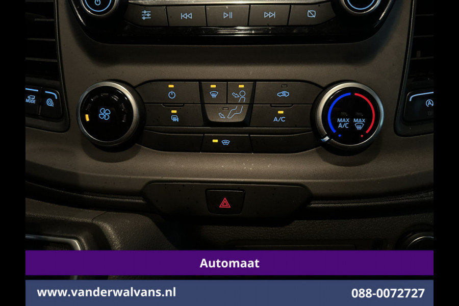 Ford Transit Custom 2.0 TDCI 130pk Automaat L1H1 Euro6 Airco | Camera | Trekhaak | Android Carplay | Cruisecontrol Parkeersensoren, bijrijdersbank, verwarmde voorruit, LED