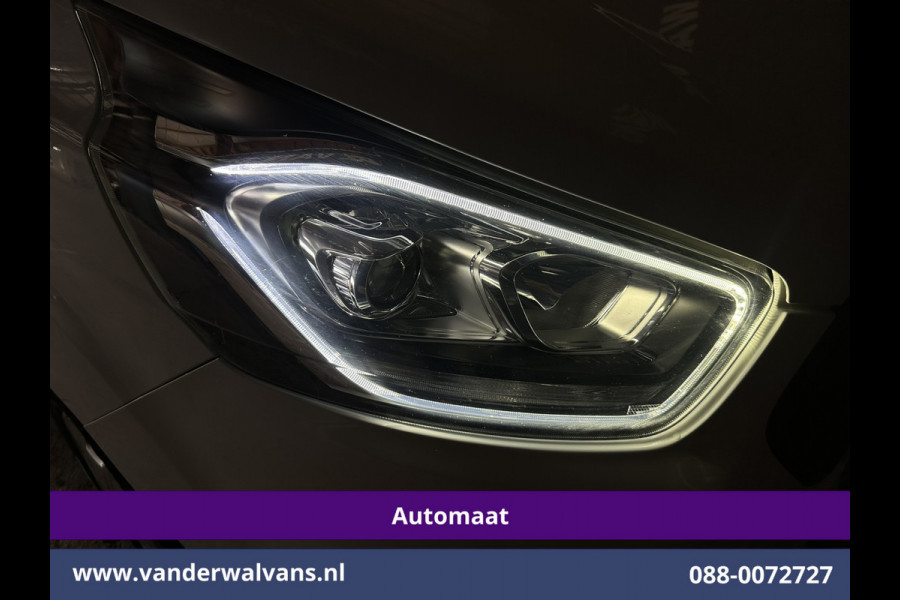 Ford Transit Custom 2.0 TDCI 130pk Automaat L1H1 Euro6 Airco | Camera | Trekhaak | Android Carplay | Cruisecontrol Parkeersensoren, bijrijdersbank, verwarmde voorruit, LED