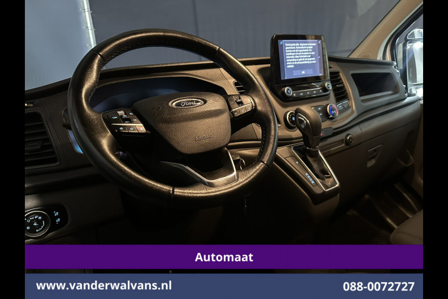 Ford Transit Custom 2.0 TDCI 130pk Automaat L1H1 Euro6 Airco | Camera | Trekhaak | Android Carplay | Cruisecontrol Parkeersensoren, bijrijdersbank, verwarmde voorruit, LED