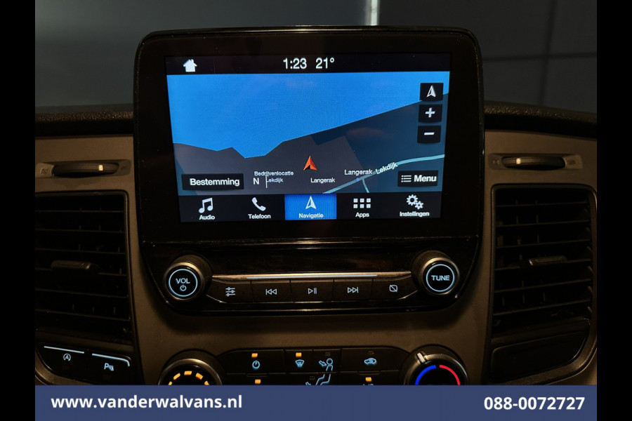 Ford Transit Custom 2.0 TDCI L1H1 Euro6 Airco | Camera | Navigatie | LED | Cruisecontrol | Leder Parkeersensoren, Stoelverwarming, Verwarmde voorruit, Bijrijdersbank, 2350kg trekvermogen