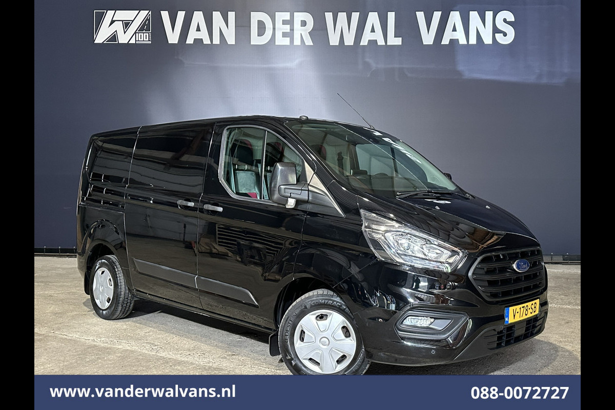 Ford Transit Custom 2.0 TDCI L1H1 Euro6 Airco | Camera | Navigatie | LED | Cruisecontrol | Leder Parkeersensoren, Stoelverwarming, Verwarmde voorruit, Bijrijdersbank, 2350kg trekvermogen