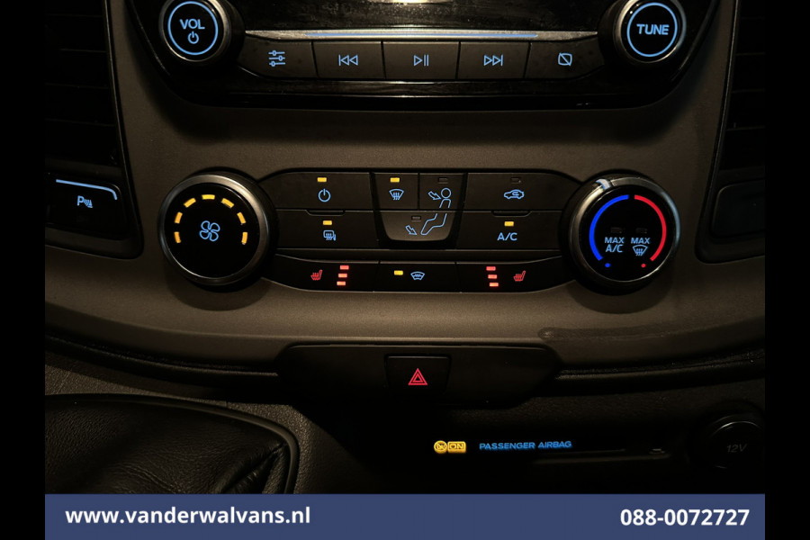 Ford Transit Custom 2.0 TDCI L1H1 Euro6 Airco | Camera | Navigatie | LED | Cruisecontrol | Leder Parkeersensoren, Stoelverwarming, Verwarmde voorruit, Bijrijdersbank, 2350kg trekvermogen