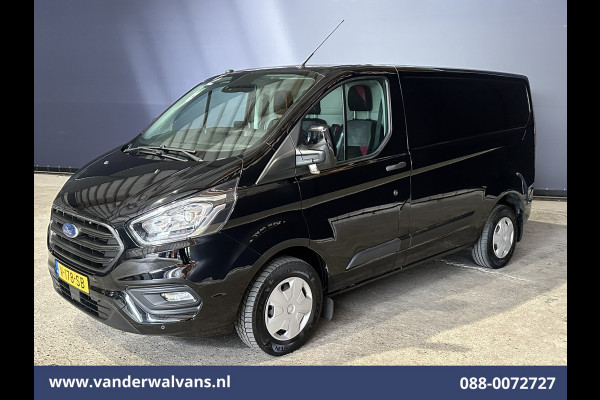Ford Transit Custom 2.0 TDCI L1H1 Euro6 Airco | Camera | Navigatie | LED | Cruisecontrol | Leder Parkeersensoren, Stoelverwarming, Verwarmde voorruit, Bijrijdersbank, 2350kg trekvermogen