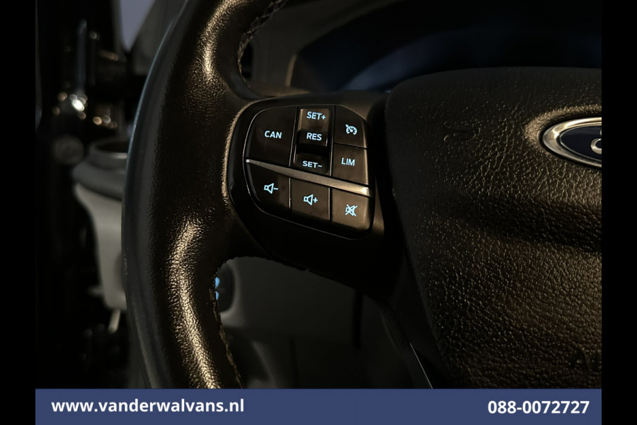 Ford Transit Custom 2.0 TDCI L1H1 Euro6 Airco | Camera | Navigatie | LED | Cruisecontrol | Leder Parkeersensoren, Stoelverwarming, Verwarmde voorruit, Bijrijdersbank, 2350kg trekvermogen